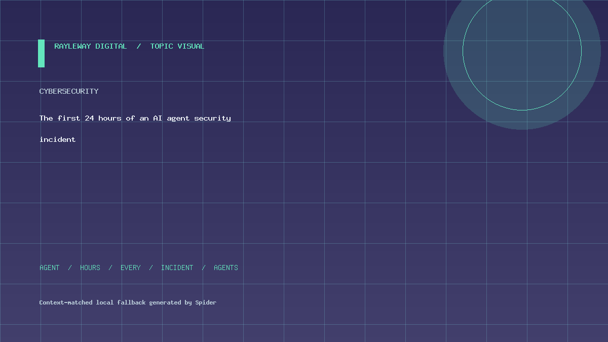 The first 24 hours of an AI agent security incident